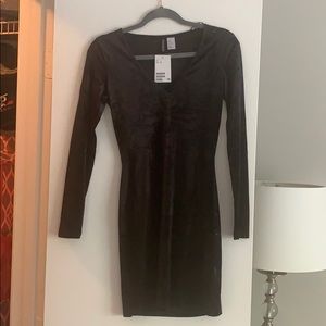 Velvet Bodycon Dress (size 6)